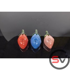 FRUIT GLASS HAND PIPE 4inch 3CT/PK